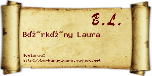 Bárkány Laura névjegykártya